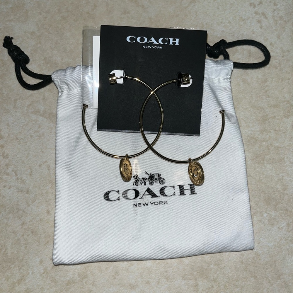 Coach Hoop Earrings